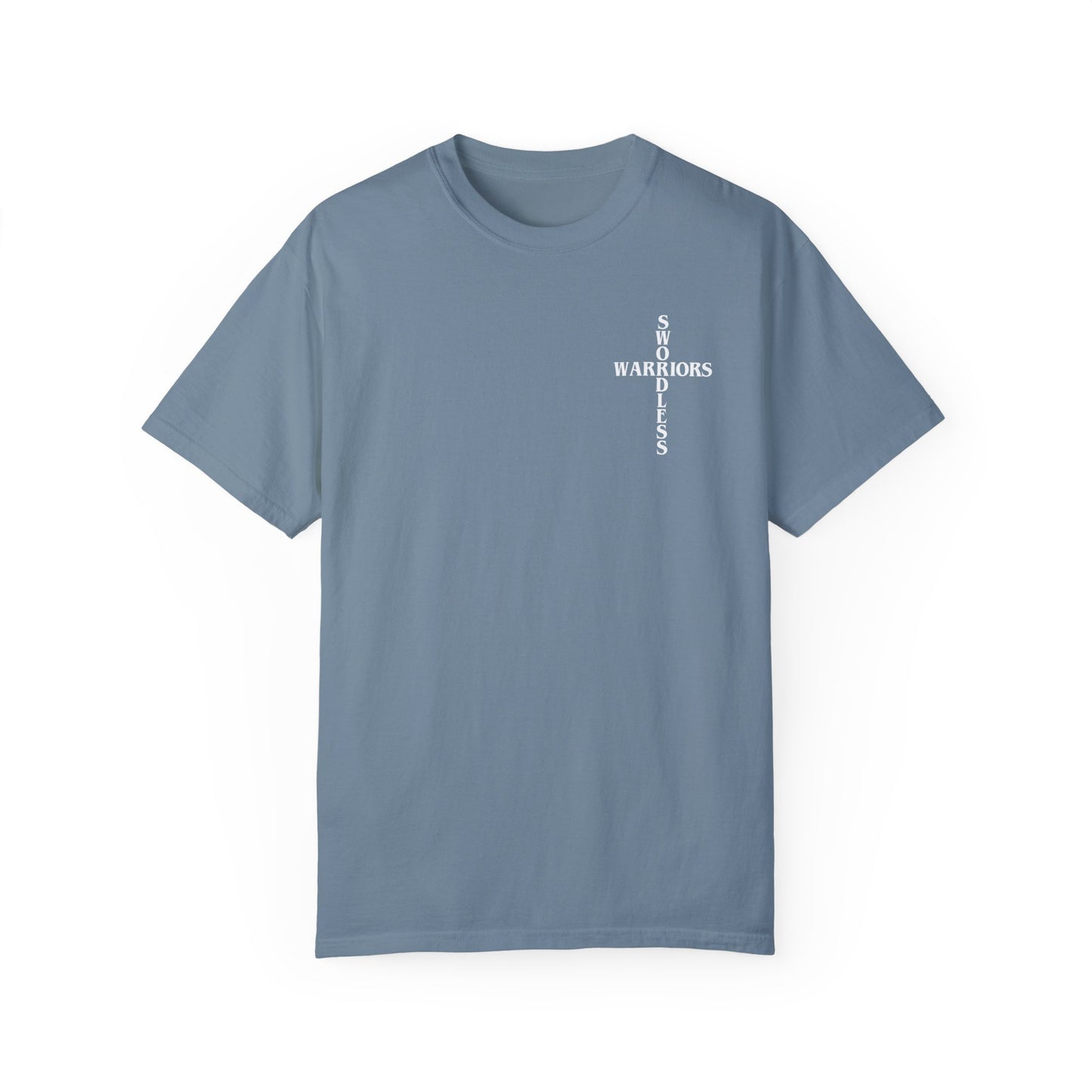 Joshua 1:9 White text T-shirt