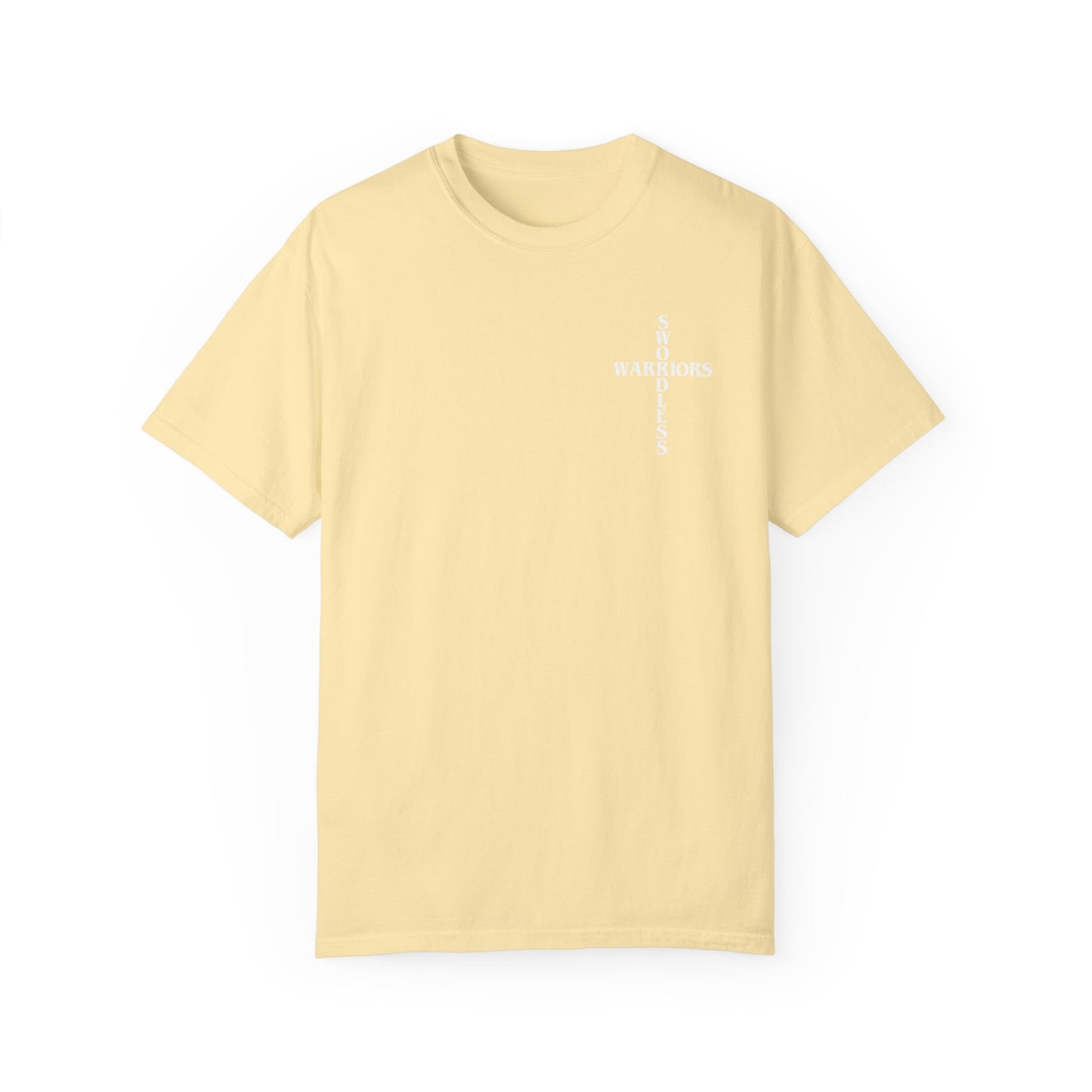 Joshua 1:9 White text T-shirt