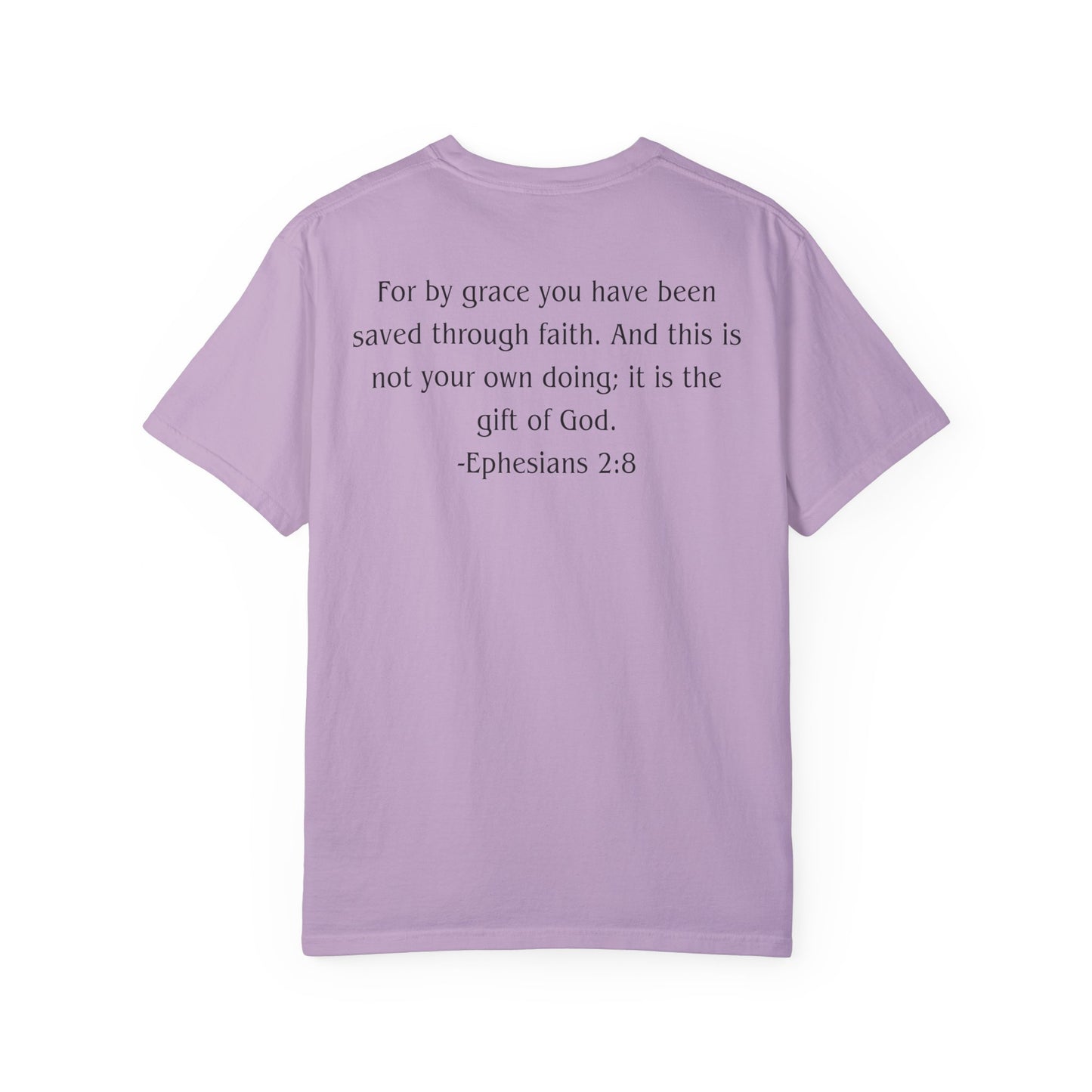 Ephesians 2:8 Black text T-shirt