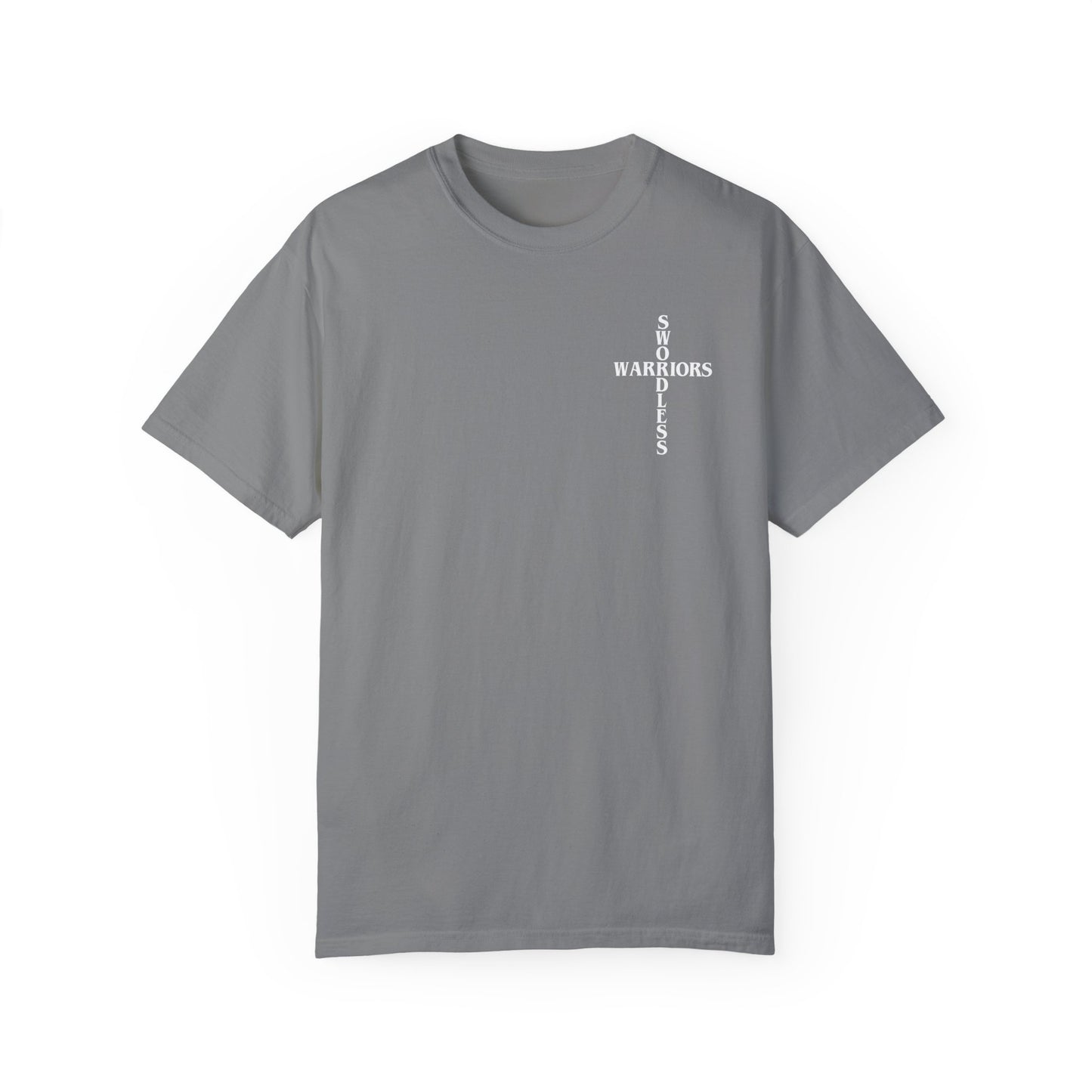 Joshua 1:9 White text T-shirt