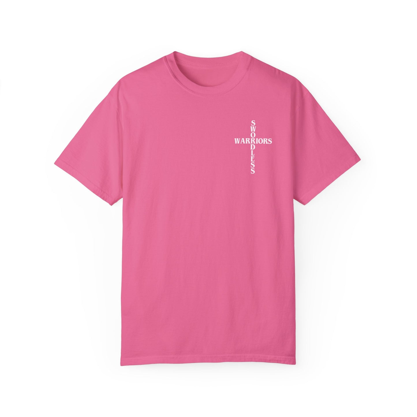 Joshua 1:9 White text T-shirt