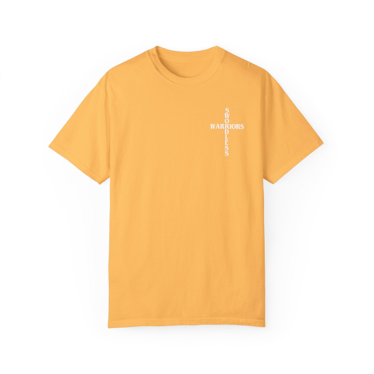 Romans 8:6 White text T-shirt