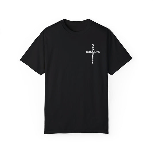 Acts 4:12 White text T-shirt