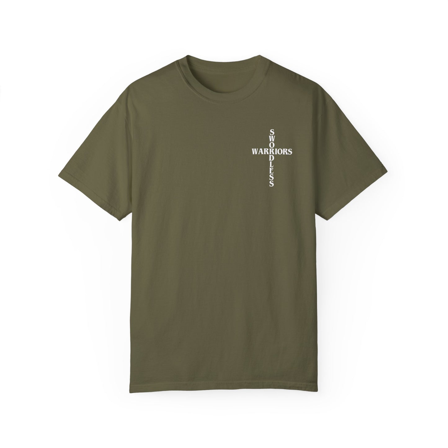 Romans 12:19 White text T-shirt