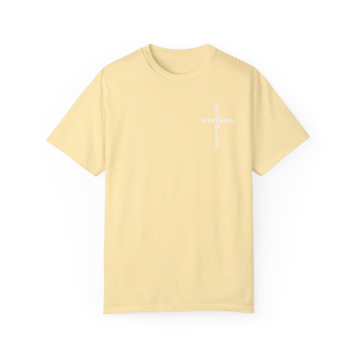 Luke 9:23 White text T-shirt