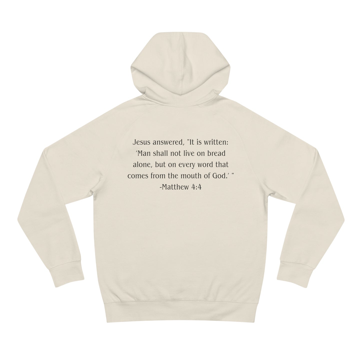 Matthew 4:4 Heavyweight Hoodie