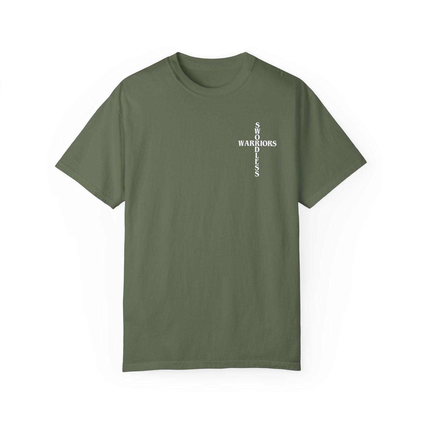 Matthew 6:20 White text T-shirt