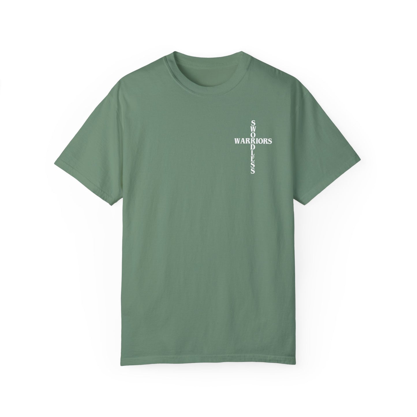 1 Corinthians 15:10 White text T-shirt