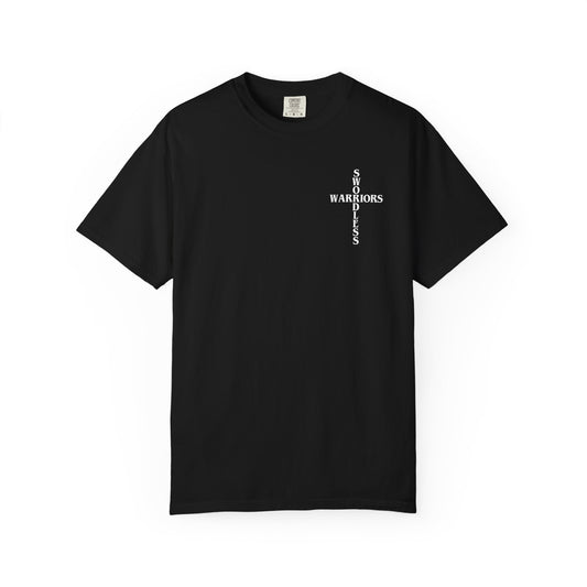 Isaiah 6:8 White text T-shirt