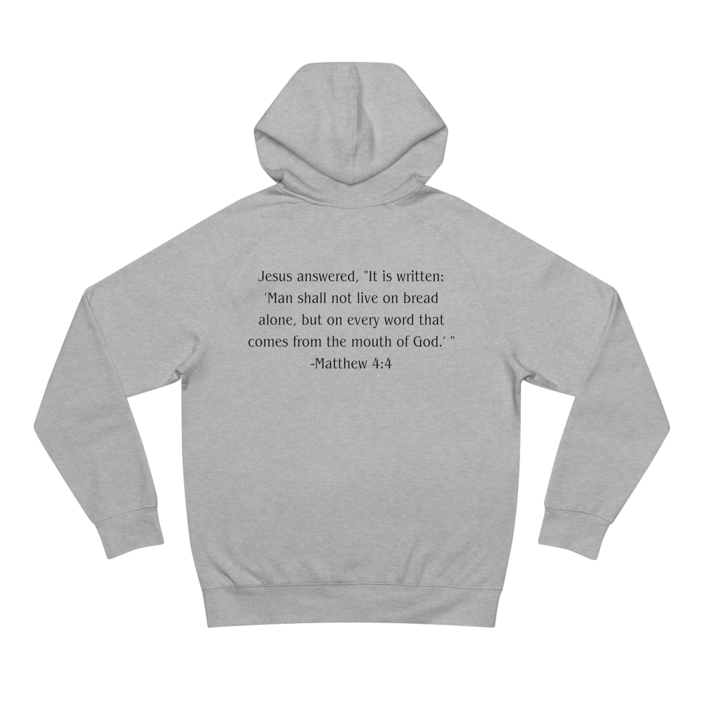 Matthew 4:4 Heavyweight Hoodie