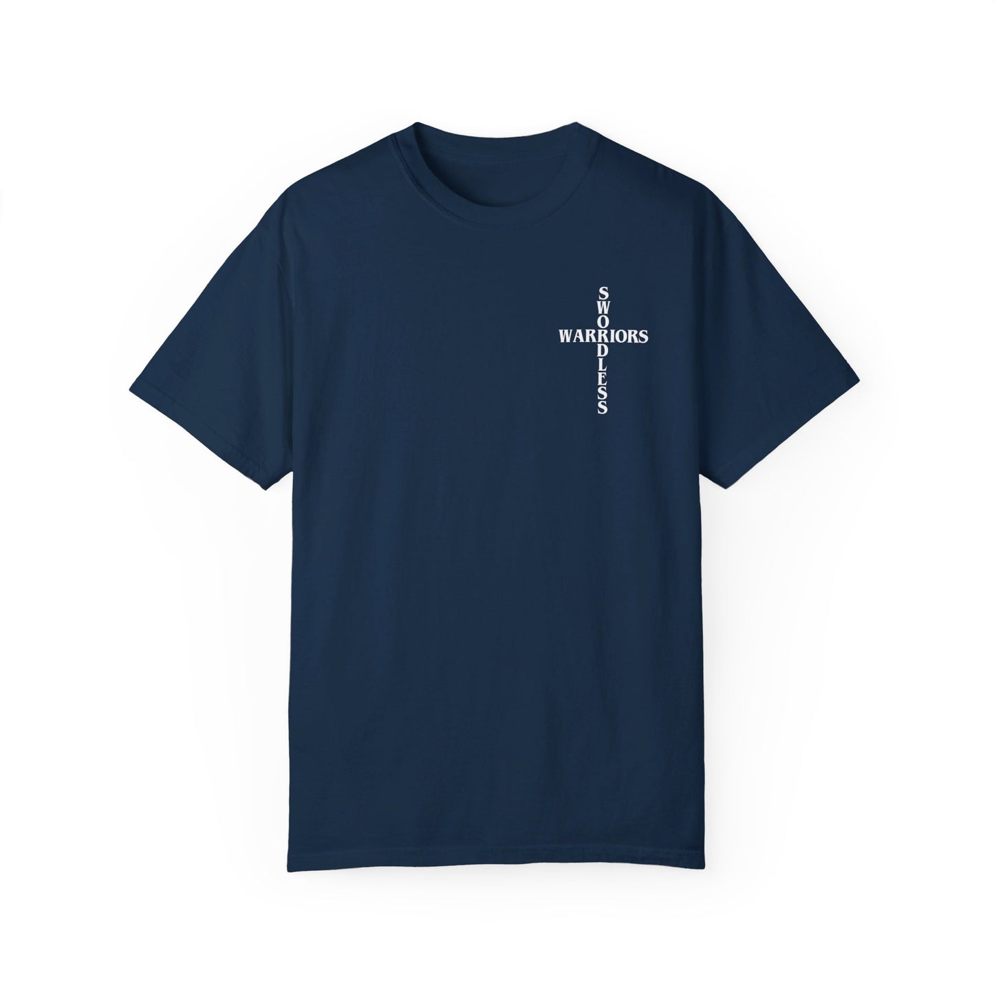 Romans 6:23 White text T-shirt