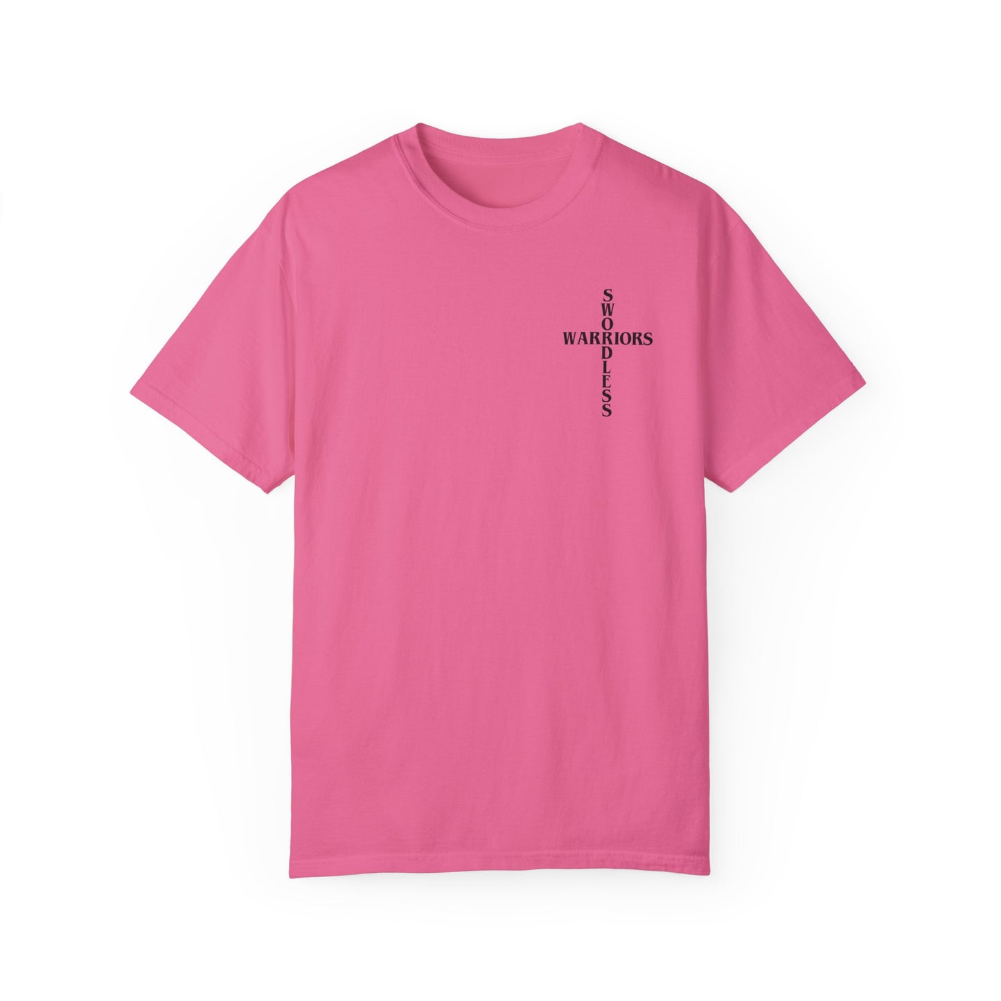 Romans 6:11 Black text T-shirt